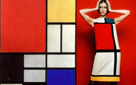 Piet Mondrian Composition with red, yellow and blue, 1927 / Yves Saint Laurent The Mondrian Collection, 1965